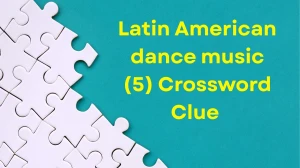 Latin American dance music Crossword Clue Irish Daily Mail Quick 5 letters Answer