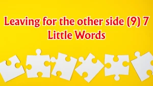 Leaving for the other side 7 Little Words 9 letters Answer