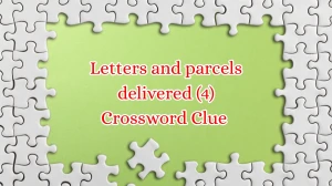 Letters and parcels delivered (4) Crossword Clue Irish Daily Mail Quick 4 letter...