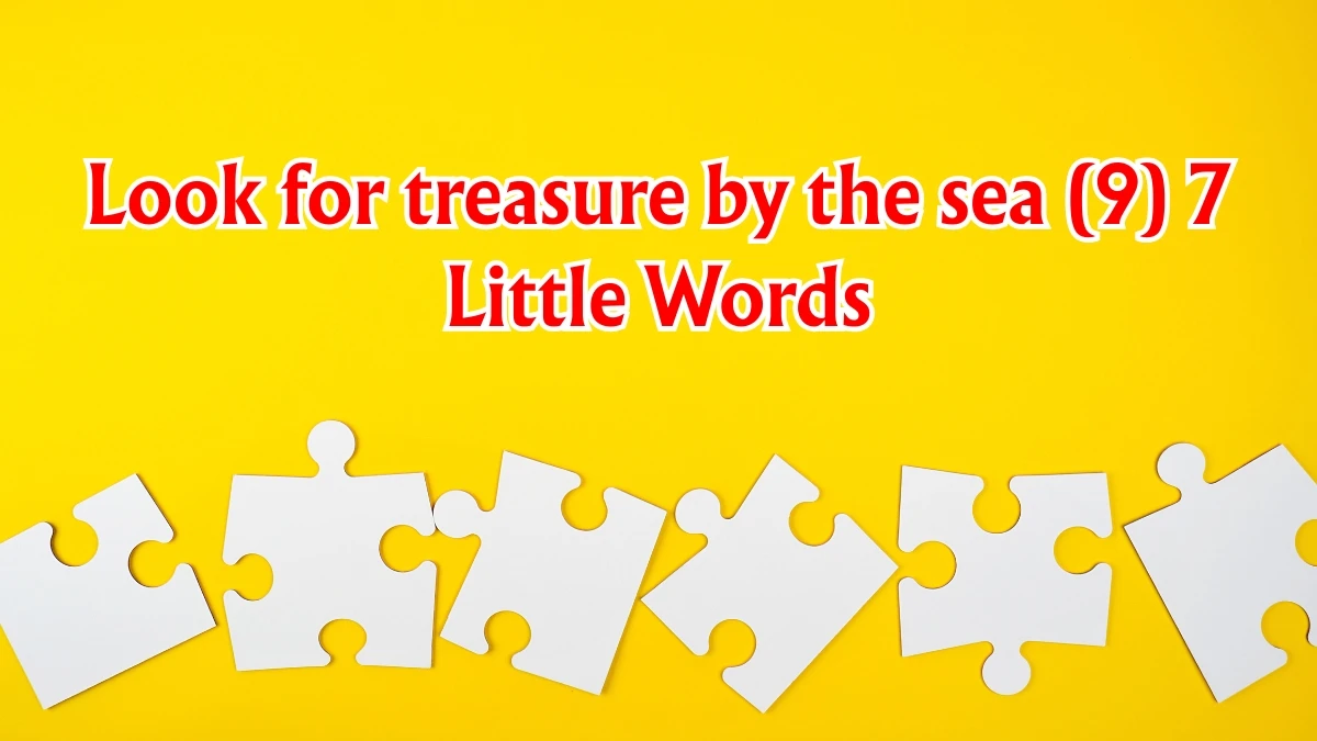 Look for treasure by the sea 7 Little Words 9 letters Answer