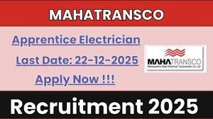 MAHATRANSCO Apprentice Electrician Recruitment 2025 - Apply Online for 08 Posts
