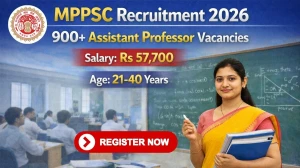 MPPSC Assistant Professor Recruitment 2026 - Apply Online for 949 Posts