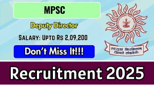 MPSC Deputy Director Recruitment 2026 – Apply Online