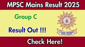 MPSC Group C Mains Result 2025 OUT (Direct Link) - Download Merit List @mpsc.gov.in
