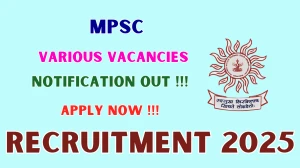 MPSC Recruitment 2025 - Apply Online for 04 Foreman, Librarian and More Posts