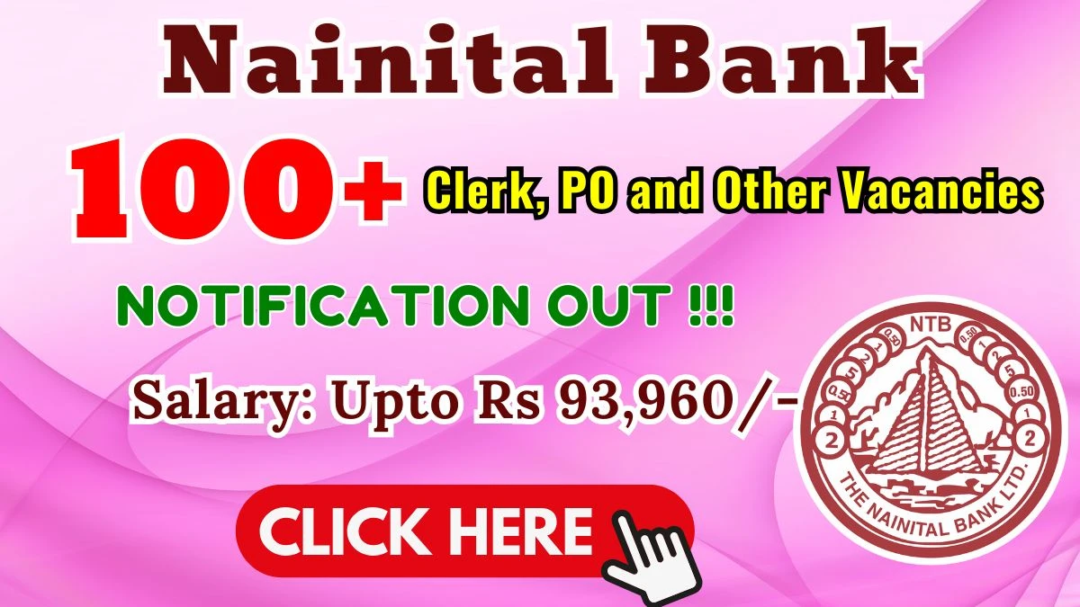 Nainital Bank Recruitment 2025 - Apply Online for 185 Clerk, PO and Other Posts