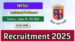 NFSU Assistant Professor Recruitment 2025 - Apply Online for 05 Posts