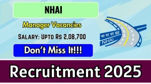 NHAI Manager Recruitment 2025 - Apply Online for 30 Posts