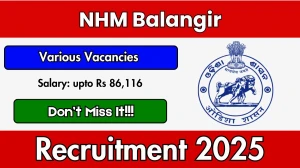 NHM Balangir Recruitment 2026 – Walk in for 03 Physician/Consultant Medicine, NPHCE and MO MBBS Posts