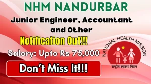 NHM Nandurbar Recruitment 2025 - Apply Offline for 98 Junior Engineer, Accountant and Other Posts