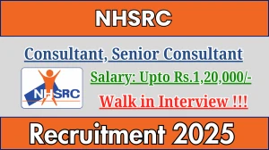 NHSRC Consultant, Senior Consultant Recruitment 2025 - Apply Online