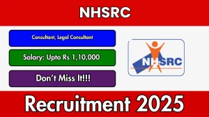 NHSRC Recruitment 2025 - Apply Online for Consultant, Legal Consultant Posts