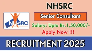 NHSRC Senior Consultant Recruitment 2025 - Apply Online