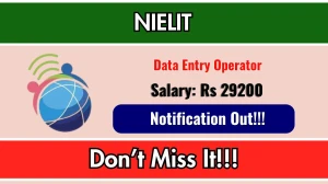 NIELIT Data Entry Operator Recruitment 2025 – Walk in