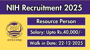NIH Resource Person Recruitment 2025 – Walk in