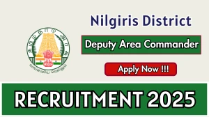 Nilgiris District Deputy Area Commander Recruitment 2025 - Apply Offline