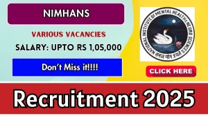 NIMHANS Recruitment 2025 – Walk in for 03 Admin Manager, Medical Officer and Other Posts