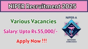 NIPER Recruitment 2025 – Apply Online for 04 Mechanical Engineer, Civil Engineer And More Posts