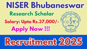 NISER Bhubaneswar Research Scholar Recruitment 2025 – Apply Online