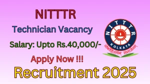 NITTTR Technician Recruitment 2025 - Apply Online