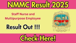 NMMC Staff Nurse and Multipurpose Employee Result 2025 OUT (Direct Link) - Download Scorecard @nmmc.gov.in