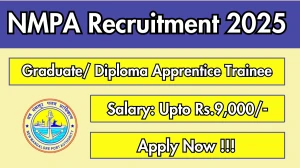 NMPA Recruitment 2025 - Apply Offline for 31 Graduate/ Diploma Apprentice Trainee Posts