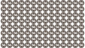Observation Find it Out: Within 5 Seconds Spot The Number 86 among 56