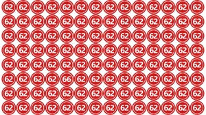 Observation Find it Out: Within 6 Seconds Spot The Number 66 among 62