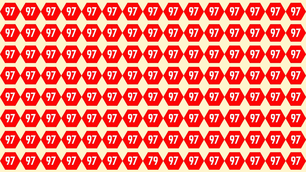 Observation Find it Out: Within 6 Seconds Spot The Number 79 among 97