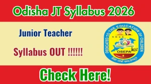 Odisha Junior Teacher Syllabus 2025 - Download PDF and Exam Pattern