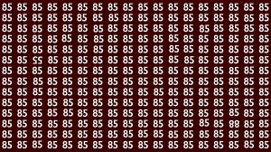 Only People with 20/20 Vision Can Spot the Inverted 55 and 88 Among 85 – Can You Find Them?