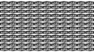 Only Sharp Eyes Can Spot 4532 Hidden Among 4582 in 7 Seconds — Can You Beat This Optical Illusion?