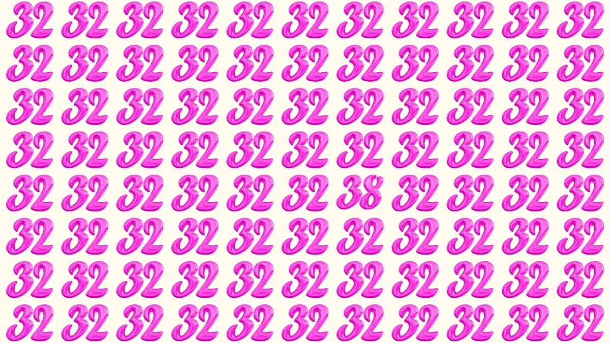 Only Sharp Eyes Can Spot the Hidden Number 38 – Can You Find It in 8 Seconds?