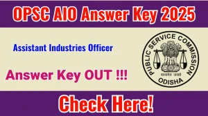 OPSC AIO Final Answer Key 2025 Out opsc.gov.in Download AIO Answer Key Here