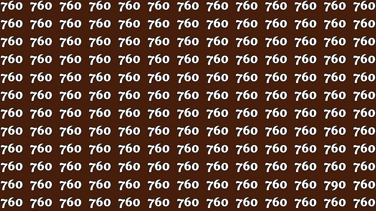 Optical Illusion 8 Seconds Challenge: Only People with Eagle Eyes Can spot the Number 760