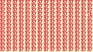 Optical Illusion: Are You A Genius? Within 7 Seconds Spot The Inverted 37 among ...