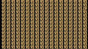 Optical Illusion: Are You A Genius? Within 7 Seconds Spot The Inverted 93 Among ...