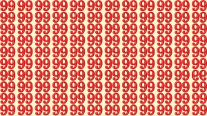 Optical Illusion: Are You A Genius? Within 7 Seconds Spot The Inverted 99 among ...