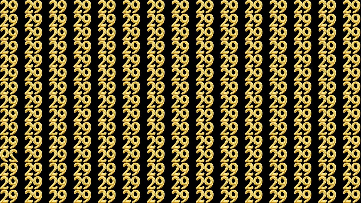 Optical Illusion: Are You A Genius? Within 9 Seconds Spot The Inverted 29 among 29