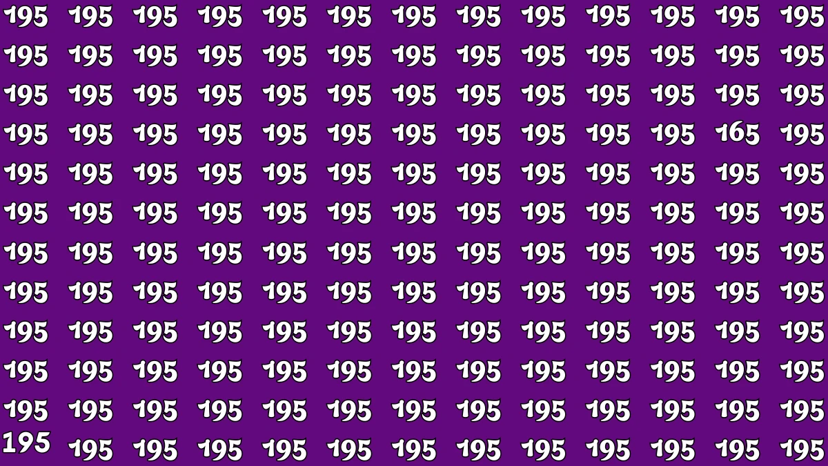Optical Illusion Challenge: Only a Person with High IQ Level Can Spot the Hidden Number 165