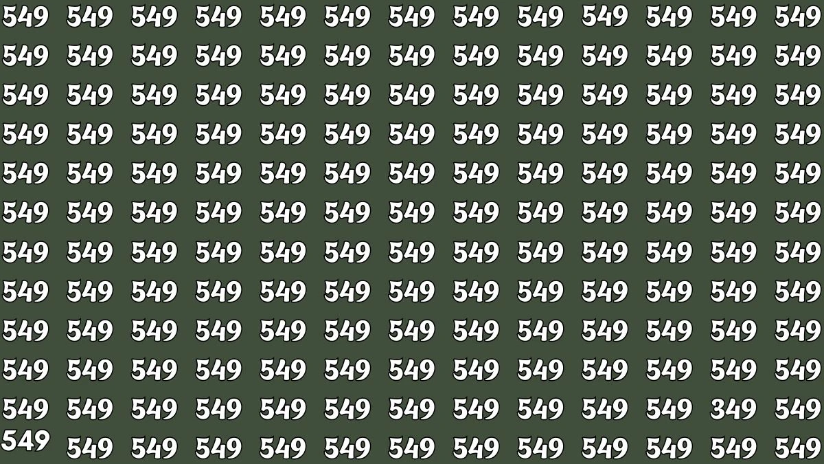 Optical Illusion Challenge: Only a person with high IQ Level can Spot the Hidden Number 349