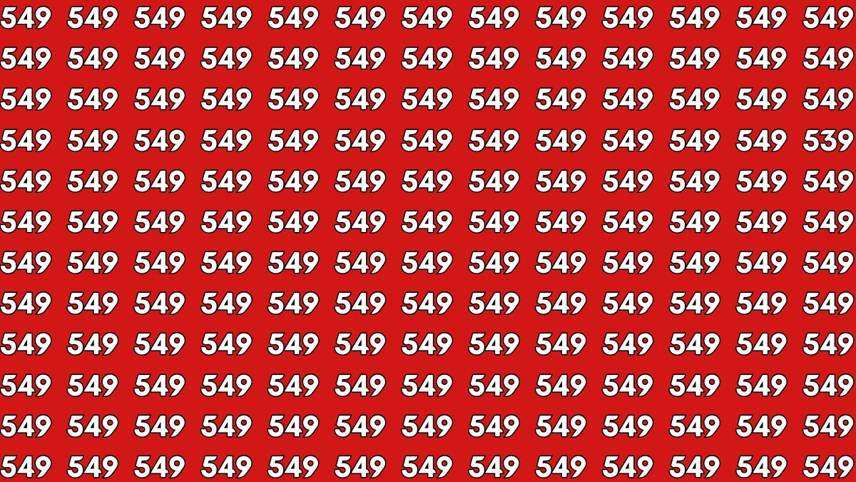 Optical Illusion Challenge: Only a Person with High IQ Level Can Spot the Hidden Number 539