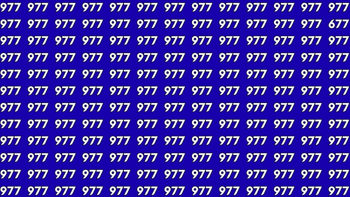 Optical Illusion Challenge: Only a Person with High IQ Level Can Spot the Hidden Number 677