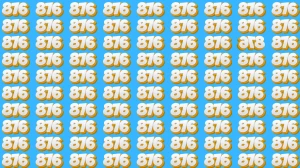 Optical Illusion Eye Test Challenge: Can You Spot the Inverted 876 Among 876 in ...