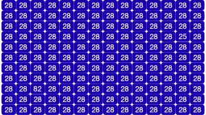 Optical Illusion Eye Test Challenge: Within 6 Seconds Spot The Number 25 and 82 ...