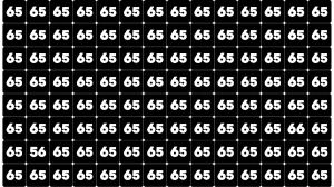 Optical Illusion Eye Test Challenge: Within 6 Seconds Spot The Number 66 and 56 ...