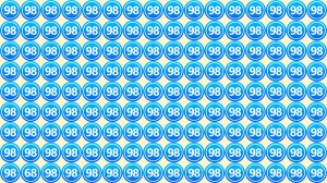 Optical Illusion Eye Test Challenge: Within 9 Seconds Spot The Number 88 and 68 among 98