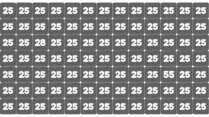 Optical Illusion Find it Out: Within 5 Seconds Spot The Number 28 among 55