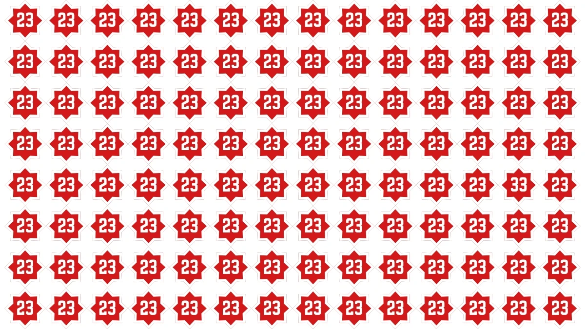 Optical Illusion Find it Out: Within 5 Seconds Spot The Number 33 among 23