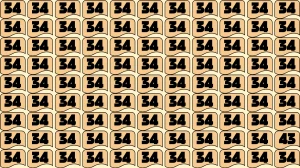 Optical Illusion Find it Out: Within 5 Seconds Spot The Number 43 among 34
